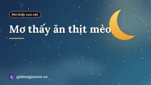 Mơ thấy ăn thịt mèo