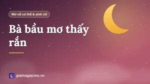 Minh hoạ mẹ bầu ngủ yên bình với hình ảnh con rắn vàng trong giấc mơ