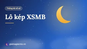 Minh hoạ bảng số liệu Lô kép XSMB tổng hợp từ kết quả xổ số đã công bố