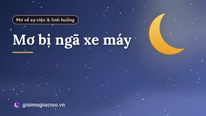 Mơ bị ngã xe máy