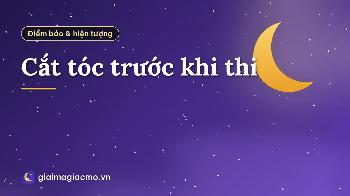 Cắt tóc trước khi thi