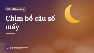 Minh hoạ chim bồ câu và con số theo sổ mơ dân gian