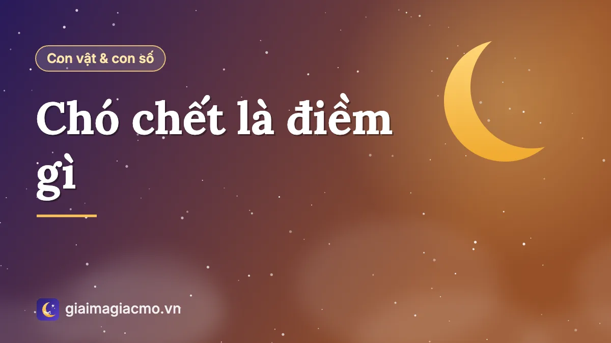 Minh hoạ ý nghĩa dân gian khi chó trong nhà chết