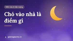 Minh hoạ chú chó lạ đứng trước cửa nhà