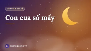 Minh hoạ con cua đồng và các con số theo sổ mơ dân gian