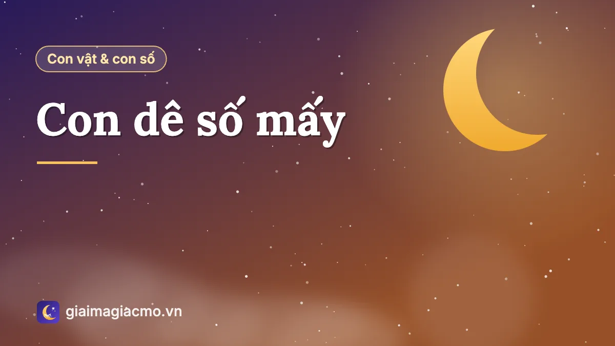 Minh hoạ con dê và con số theo sổ mơ dân gian