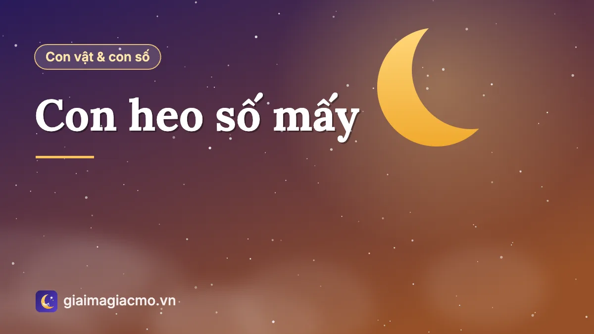 Minh hoạ chú heo béo tròn kiểu tranh Đông Hồ kèm bộ số 07 – 47 – 87 theo sổ mơ