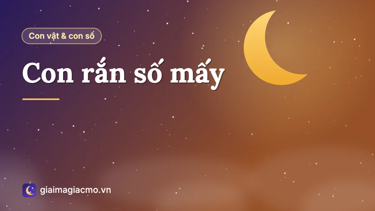Con rắn trong bảng 40 con vật dân gian ứng với số 32 và 72