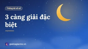 Minh hoạ bảng số liệu 3 càng giải đặc biệt tổng hợp từ kết quả xổ số đã công bố