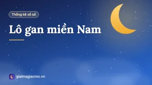 Minh hoạ bảng số liệu Lô gan miền Nam tổng hợp từ kết quả xổ số đã công bố