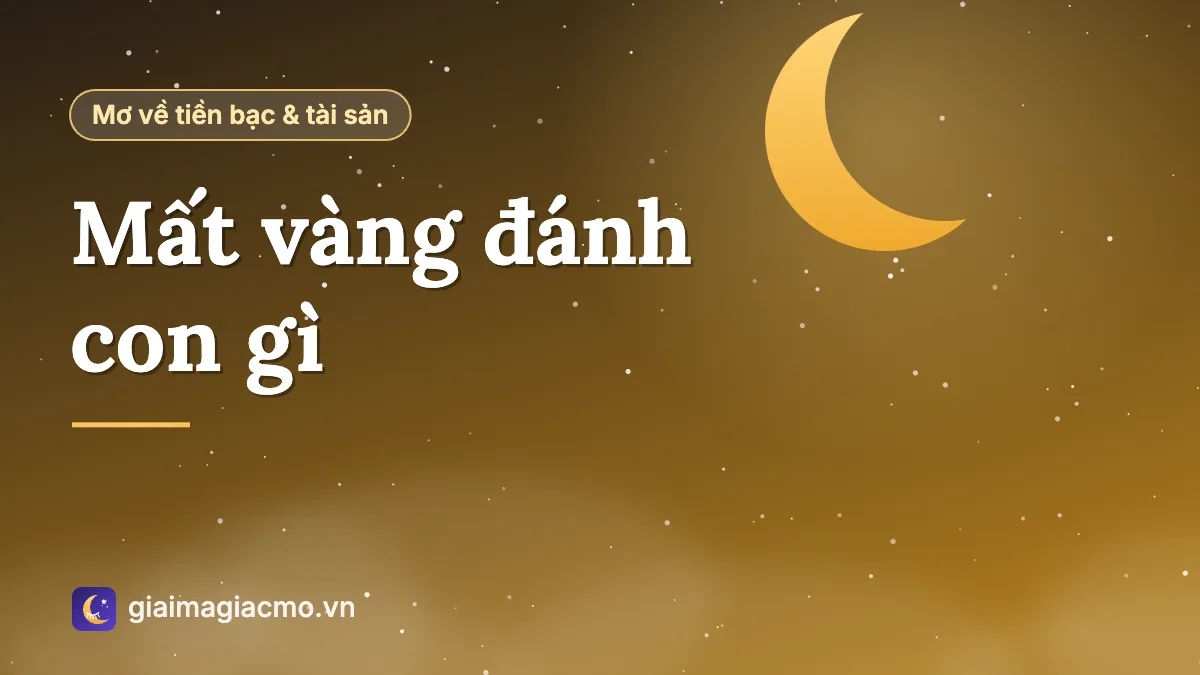 Minh hoạ giấc mơ mất nhẫn vàng và dây chuyền vàng