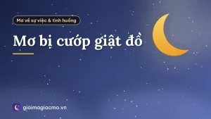 Mơ bị cướp giật đồ