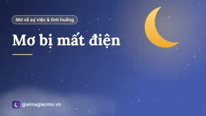 Minh hoạ giải mã giấc mơ bị mất điện, căn nhà chìm trong bóng tối