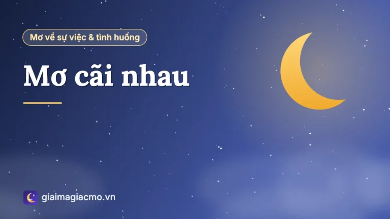 Mơ cãi nhau là điềm gì, đánh con gì? Giải mã theo từng người