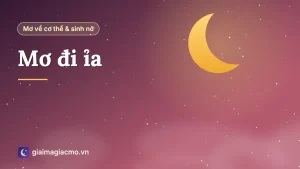 Minh hoạ giải mã giấc mơ đi đại tiện, biểu tượng giải tỏa và buông bỏ
