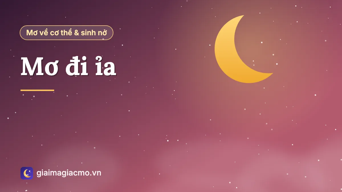Minh hoạ giải mã giấc mơ đi đại tiện, biểu tượng giải tỏa và buông bỏ
