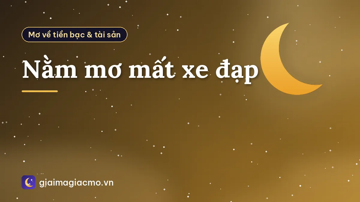 Nằm mơ mất xe đạp