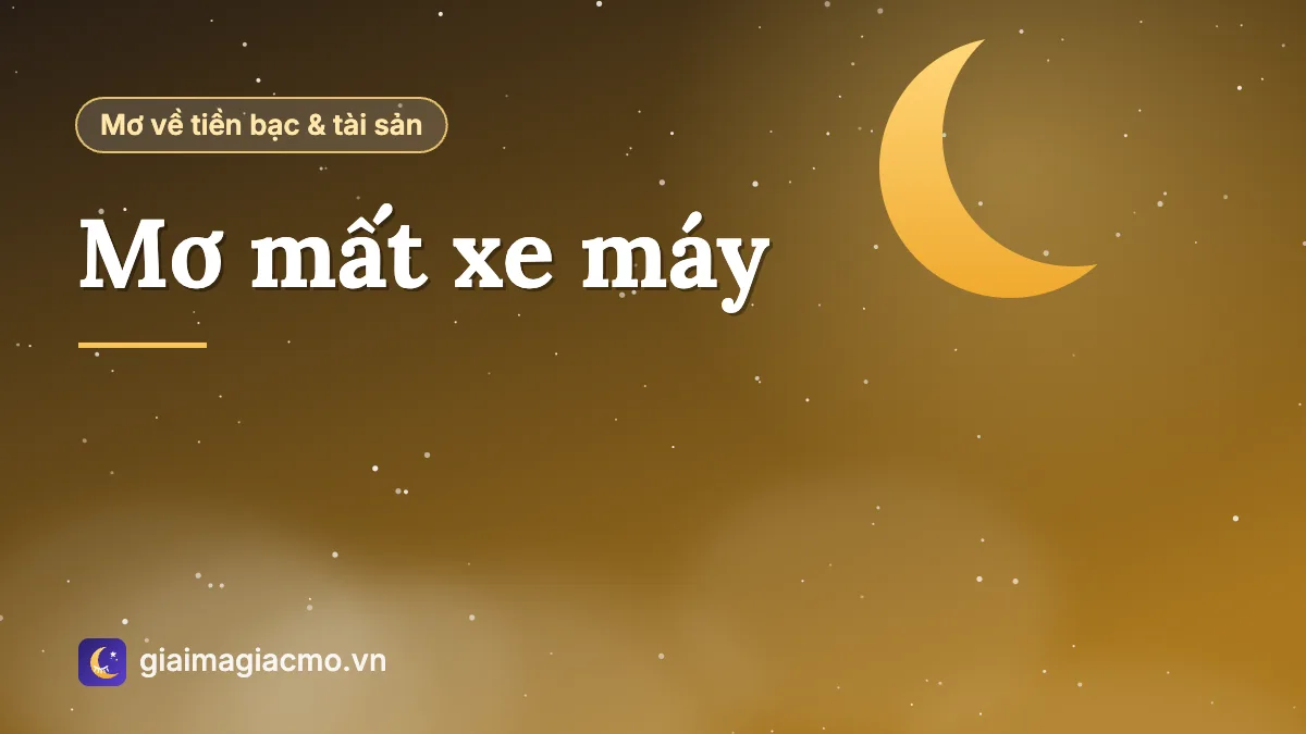 Minh hoạ giấc mơ mất xe máy ở bãi gửi xe