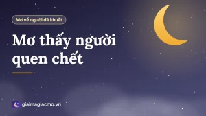 Minh hoạ giải mã giấc mơ thấy người quen chết