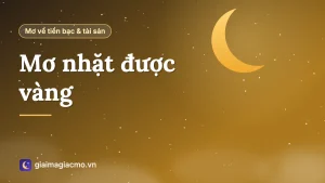 Minh hoạ giải mã giấc mơ nhặt được vàng thỏi trên đường