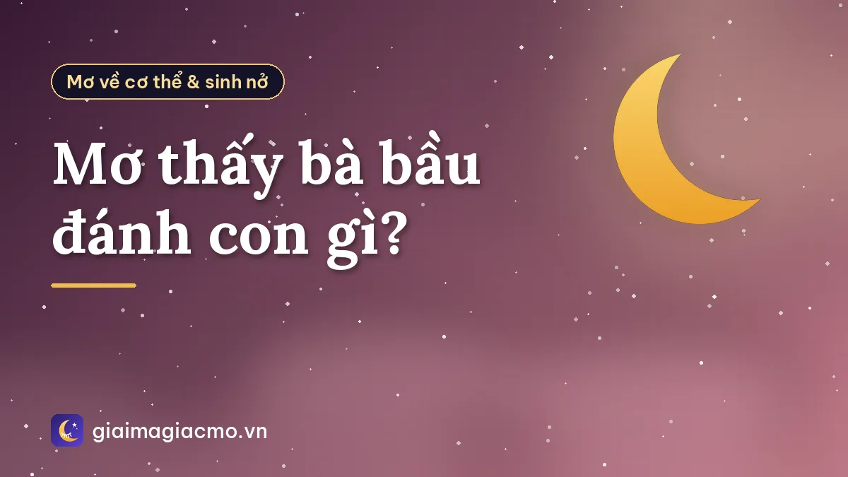 Mơ thấy bà bầu đánh con gì?