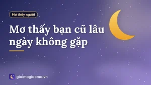 Mơ thấy bạn cũ lâu ngày không gặp