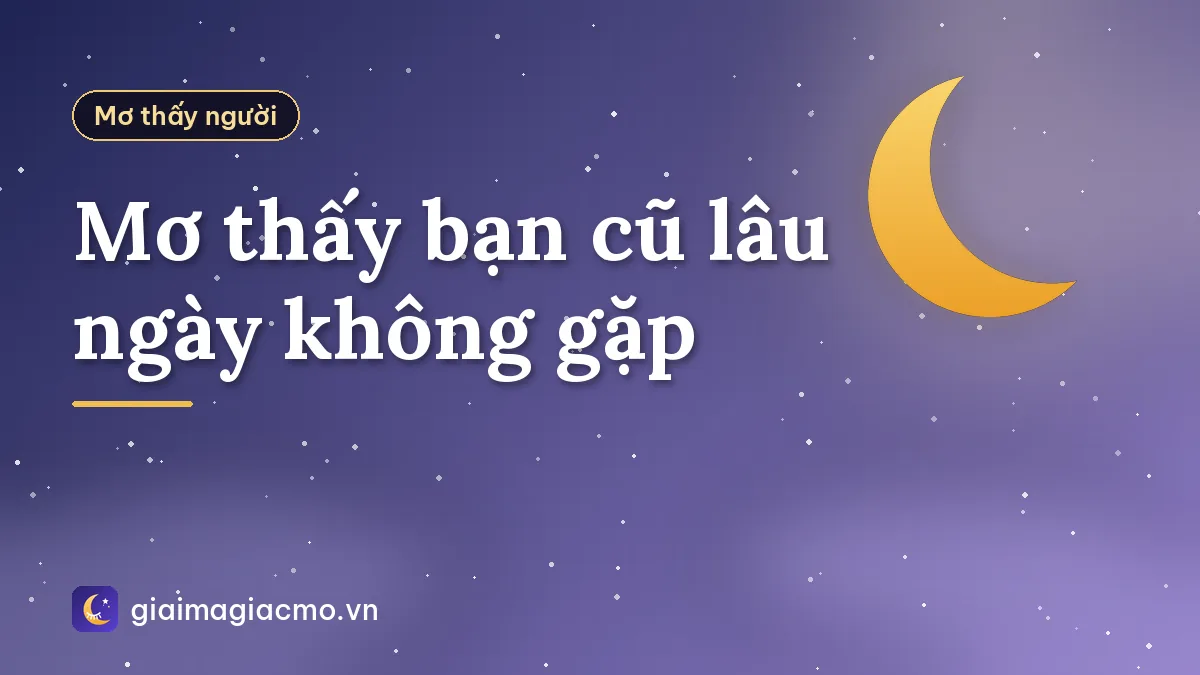 Mơ thấy bạn cũ lâu ngày không gặp