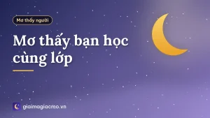 Mơ thấy bạn học cùng lớp