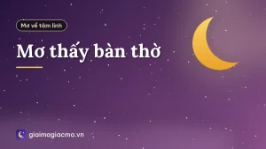 Mơ thấy bàn thờ