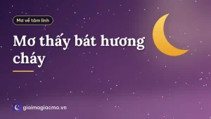 Mơ thấy bát hương cháy