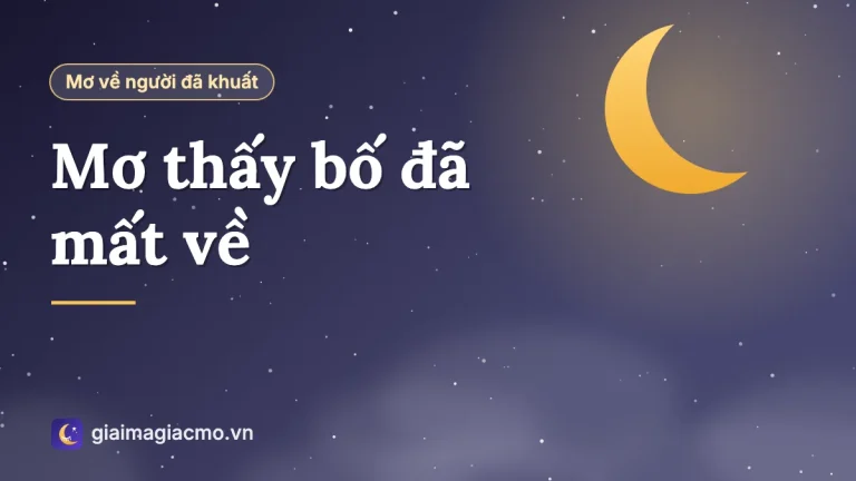 Mơ thấy bố đã mất về nhà là điềm gì? Lời nhắn từ người cha đã khuất