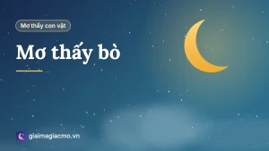 Minh hoạ giấc mơ thấy con bò vàng đang ăn cỏ trên cánh đồng
