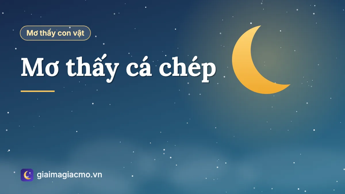 Minh hoạ giải mã giấc mơ thấy cá chép đỏ và vàng bơi trong hồ