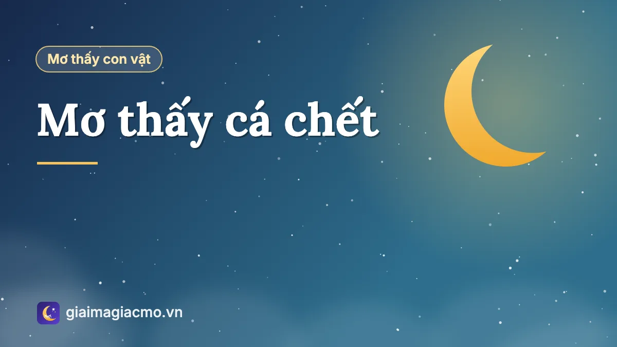 Minh hoạ giải mã giấc mơ thấy cá chết nổi trên mặt nước