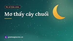 Mơ thấy cây chuối