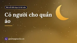 Có người cho quần áo