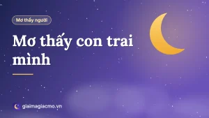 Minh hoạ giải mã giấc mơ thấy con trai mình