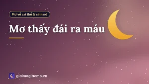 Mơ thấy đái ra máu