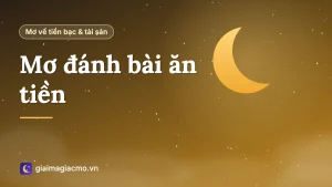 Minh hoạ giải mã giấc mơ đánh bài ăn tiền với bộ bài trên bàn