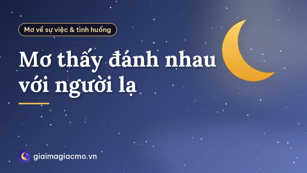 Mơ thấy đánh nhau với người lạ