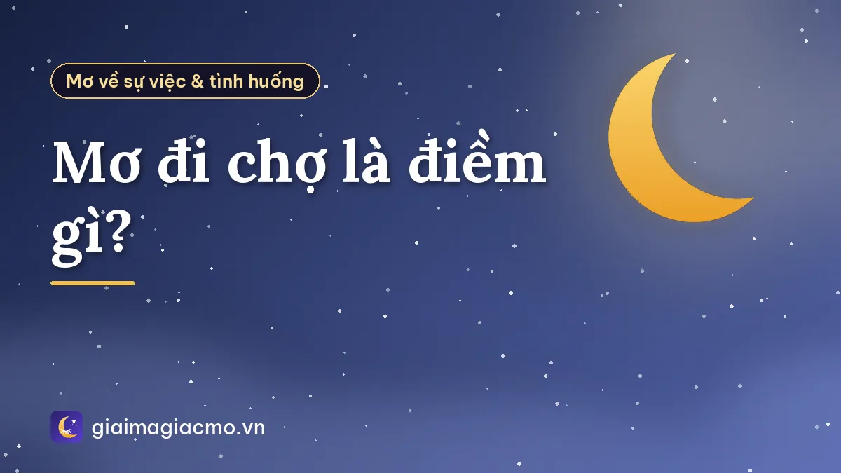 Mơ đi chợ là điềm gì?