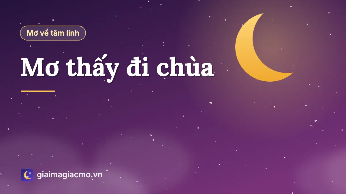 Minh hoạ giấc mơ thấy đi chùa thắp hương lễ Phật