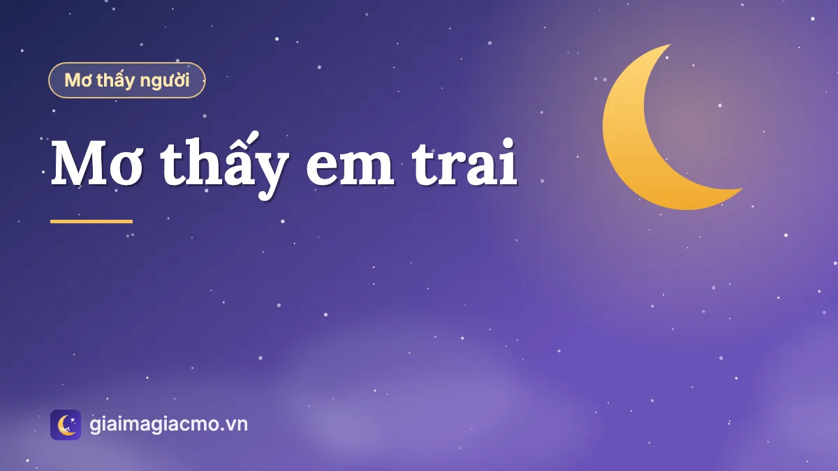 Minh hoạ giấc mơ thấy em trai ruột trong gia đình