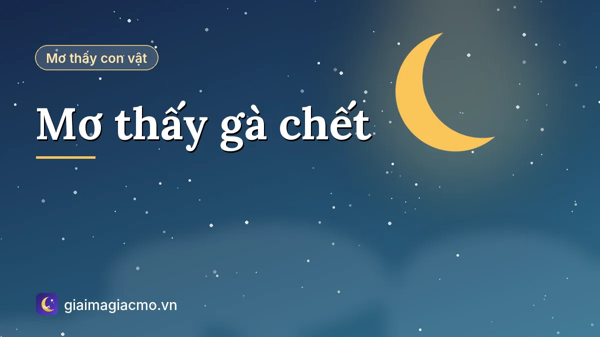 Minh hoạ giải mã giấc mơ thấy gà chết