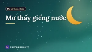 Mơ thấy giếng nước