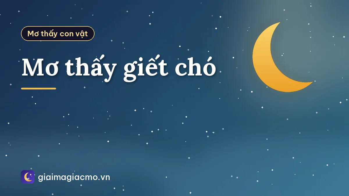 Mơ thấy giết chó