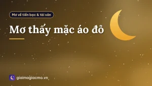 Mơ thấy mặc áo đỏ