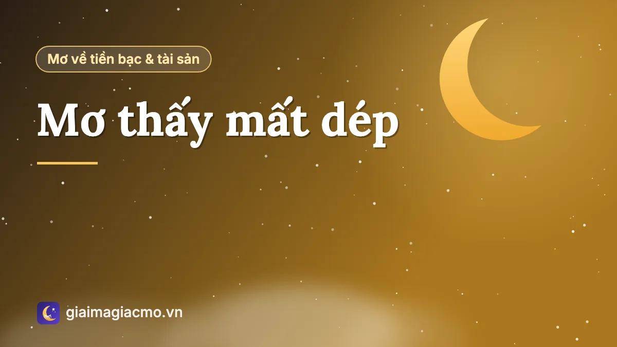 Minh hoạ giải mã giấc mơ thấy mất dép, mất giày