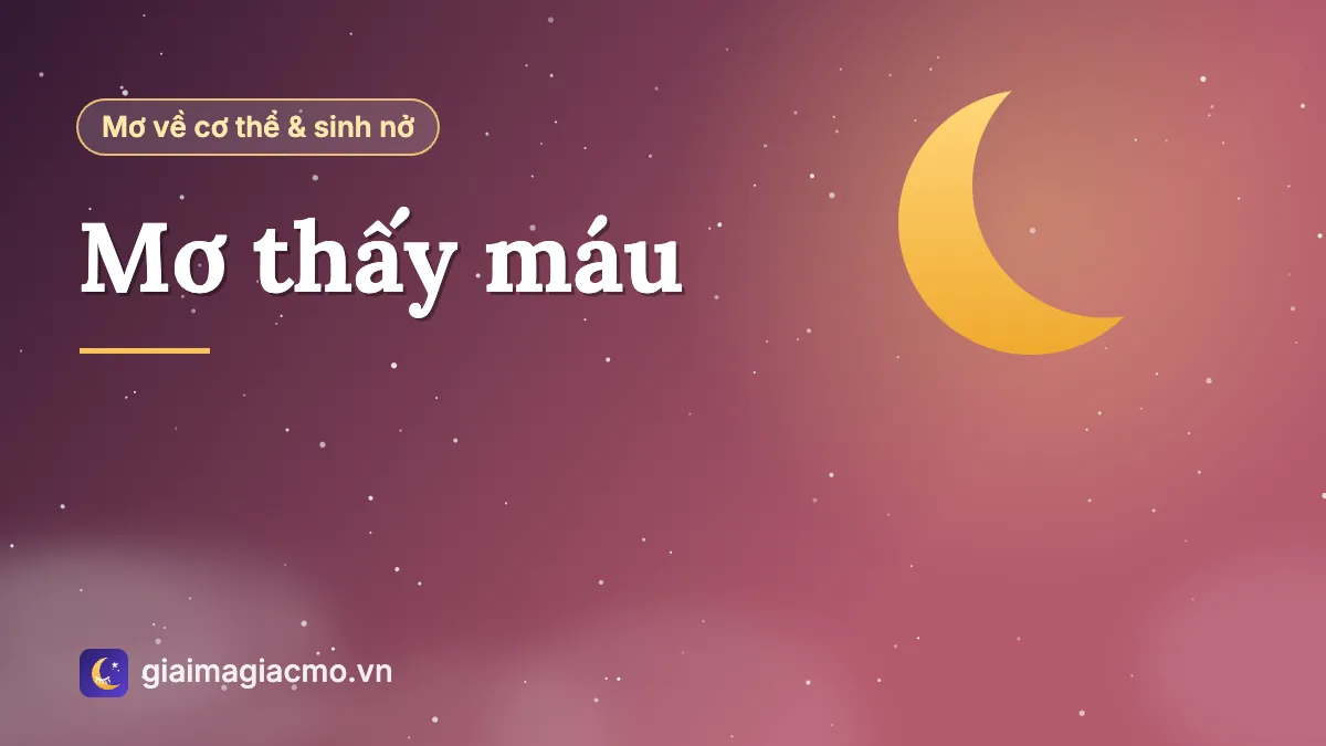 Minh hoạ giải mã giấc mơ thấy máu và con số liên quan theo sổ mơ