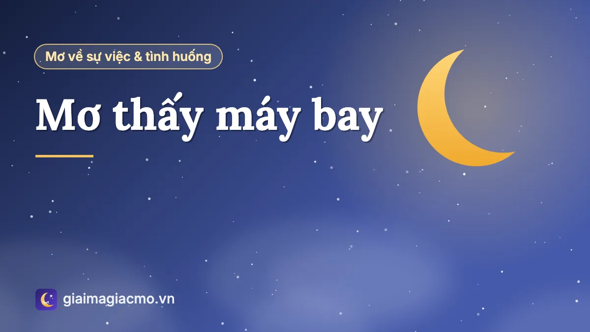 Minh hoạ giấc mơ thấy máy bay bay trên bầu trời nhiều mây